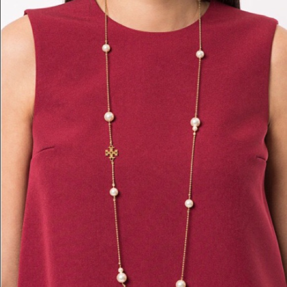 NWOT Tory Burch pearl necklace - Picture 2 of 8